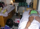 Upskirt caught on sleeping teen